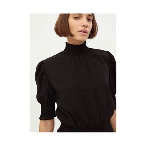 BNWT Black Puff Sleeve Top by Farrow Need Supply